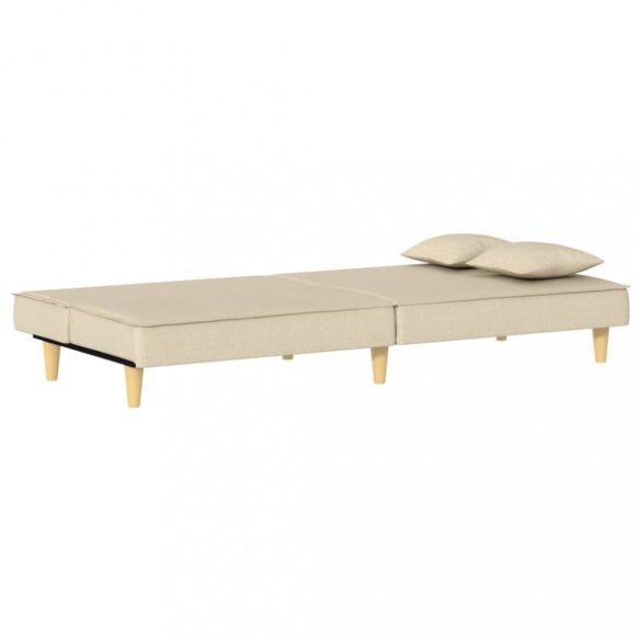 krémszínű szövet kanapéágy