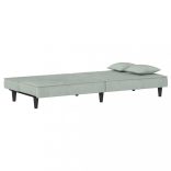 világosszürke bársony kanapéágy