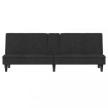 fekete bársony kanapéágy pohártartókkal