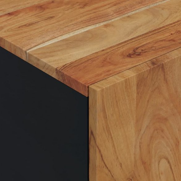 tömör akácfa és szerelt fa TV-szekrény 80 x 33 x 46 cm