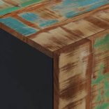 tömör újrahasznosított és szerelt fa TV-szekrény 80x33x46 cm