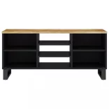 tömör mangó- és szerelt fa TV-szekrény 100 x 33 x 46 cm