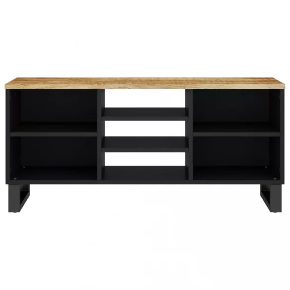 tömör mangó- és szerelt fa TV-szekrény 100 x 33 x 46 cm