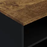 tömör mangó- és szerelt fa TV-szekrény 80 x 33 x 46 cm