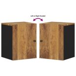 tömör mangófa falra szerelhető fürdőszobaszekrény 38x33x48 cm