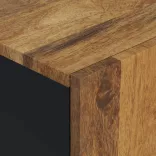 tömör mangófa falra szerelhető fürdőszobaszekrény 38x33x48 cm