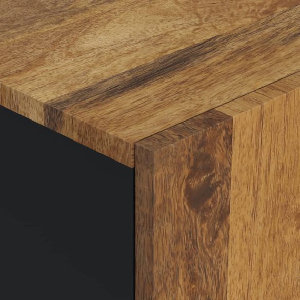 tömör mangófa falra szerelhető fürdőszobaszekrény 38x33x48 cm