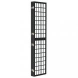 5 paneles fekete japán stílusú összecsukható paraván 200x170 cm