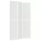 3-paneles fehér japán stílusú összecsukható paraván 120x170 cm