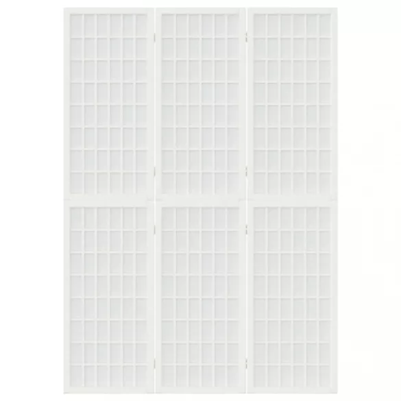 3-paneles fehér japán stílusú összecsukható paraván 120x170 cm