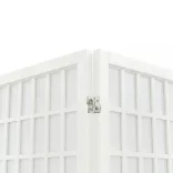 3-paneles fehér japán stílusú összecsukható paraván 120x170 cm