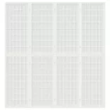 4 paneles fehér japán stílusú összecsukható paraván 160x170 cm