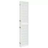 4 paneles fehér japán stílusú összecsukható paraván 160x170 cm