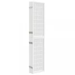 6-paneles fehér japán stílusú összecsukható paraván 240x170 cm