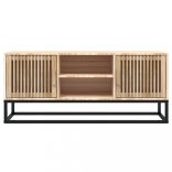szerelt fa és vas TV-szekrény 105x30x45 cm