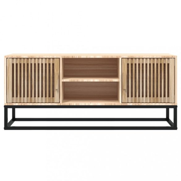 szerelt fa és vas TV-szekrény 105x30x45 cm