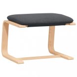 sötétszüke szövet lábzsámoly 51x41x40 cm