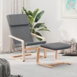 sötétszüke szövet lábzsámoly 51x41x40 cm