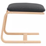 sötétszüke szövet lábzsámoly 51x41x40 cm