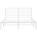 fehér fém ágykeret fejtámlával 120 x 200 cm