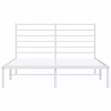 fehér fém ágykeret fejtámlával 140 x 190 cm