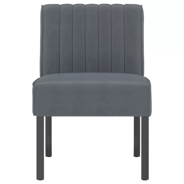 sötétszürke bársony szék