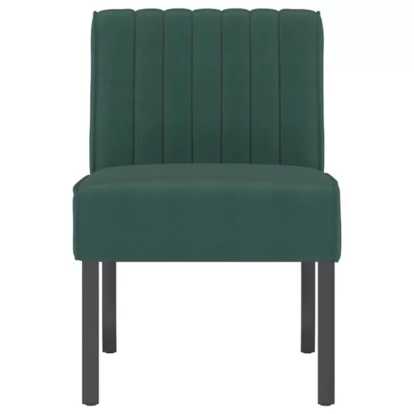 sötétzöld bársony szék