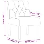 vászon gombos szék