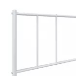 fehér fém ágykeret fejtámlával 80x200 cm