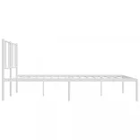 fehér fém ágykeret fejtámlával 180 x 200 cm