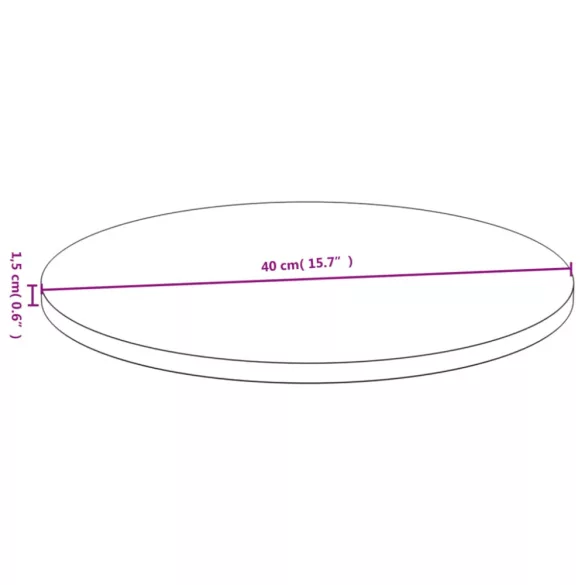 bambusz asztallap Ø40 x 1,5 cm
