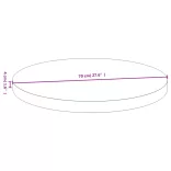 bambusz asztallap Ø70 x 4 cm