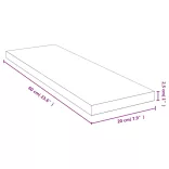 bambusz fali polc 60x20x2,5 cm