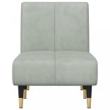 világosszürke bársonydívány