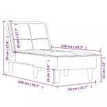 sötétszürke szövetdívány