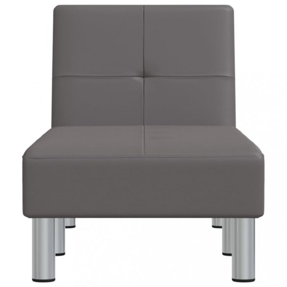 szürke műbőr dívány