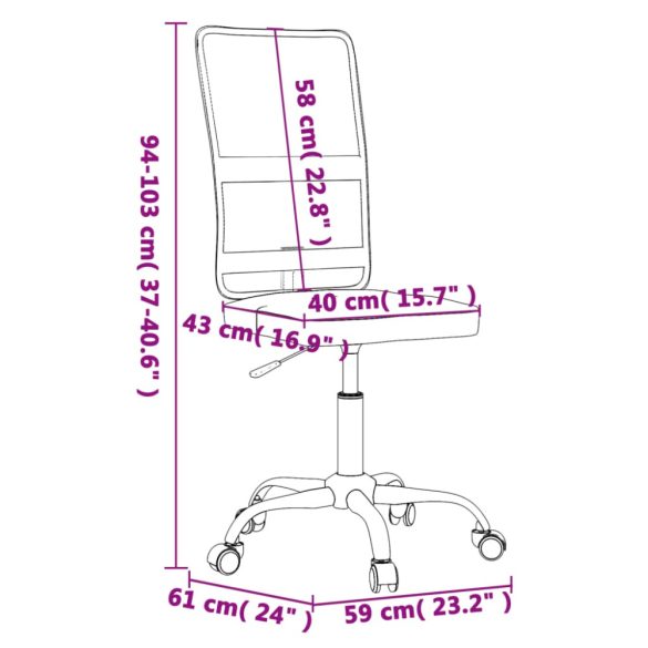fekete hálós szövet irodaszék