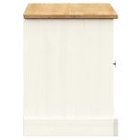 VIGO fehér tömör fenyőfa cipőtároló pad 106 x 35 x 45 cm