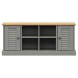 VIGO szürke tömör fenyőfa cipőtároló pad 106 x 35 x 45 cm