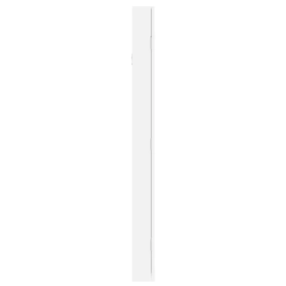 fehér falra szerelhető tükrös ékszerszekrény 30x8,5x106 cm