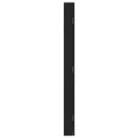 fekete falra szerelhető tükrös ékszerszekrény 30x8,5x106 cm