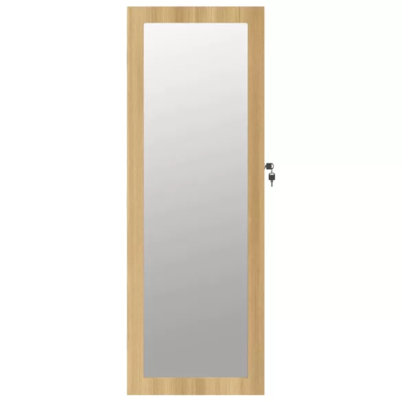 falra szerelhető tükrös ékszerszekrény 37,5x10x106 cm
