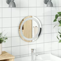 kerek LED-es fürdőszobai tükör 30 cm