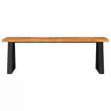 tömör akácfa pad természetes éllel 140 cm