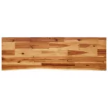 tömör akácfa konzolasztal természetes éllel 110x35x80 cm
