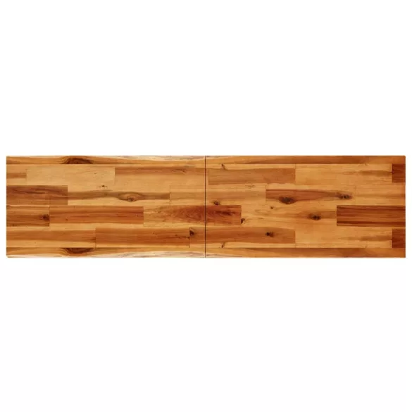 tömör akácfa konzolasztal természetes éllel 140 x 40 x 80 cm