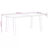 tömör akácfa kerti étkezőasztal 150 x 90 x 75 cm