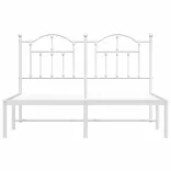 fehér fém ágykeret fejtámlával 140 x 200 cm