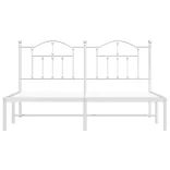 fehér fém ágykeret fejtámlával 183 x 213 cm