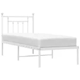 fehér fém ágykeret matrac nélkül fejtámlával 180 x 200 cm